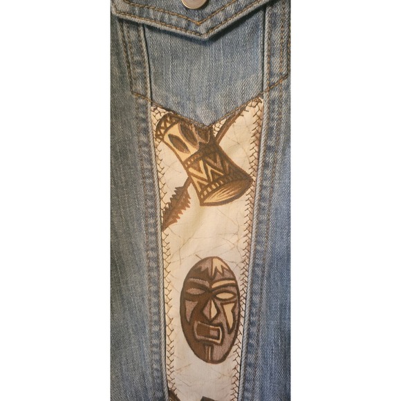 Upcycled denim jacket - Picture 2 of 5